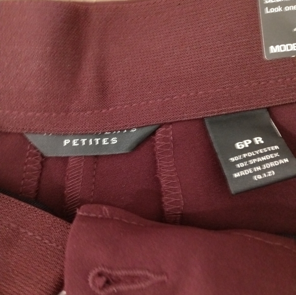 Investments The 5th Ave fit Modern Straight Capri Pants Women's size 6P R - Picture 5 of 6